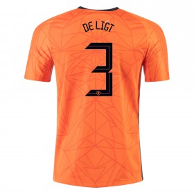 Fußballtrikots Niederlande MATTHIJS DE LIGT 3 Heimtrikotsatz Euro 2020